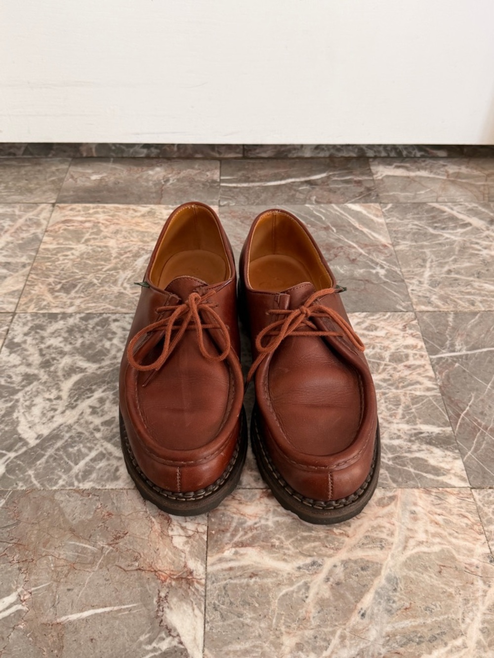 Paraboot Men's Brown Leather Chukka Boots — Classic Lace-Up Comfort